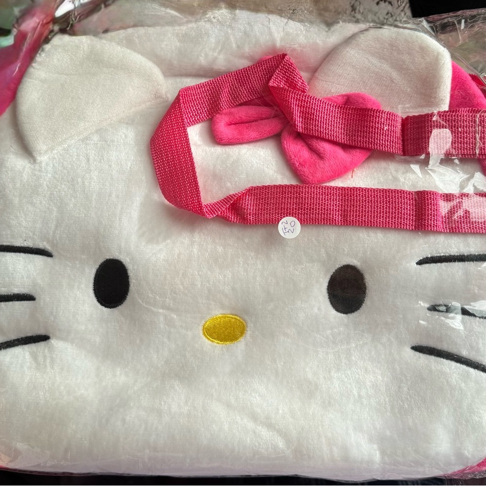 NEW ~Hello Kitty Pink and White Cat Face computer/crossbody